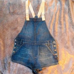 Free People Overall Shorts